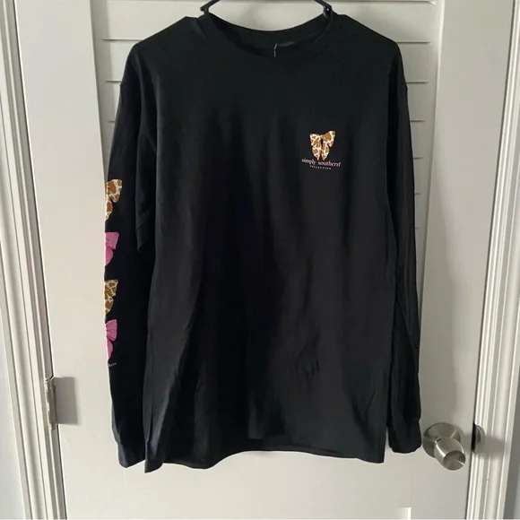 Simply Southern Black Long Sleeve Tshirt Sweetheart of The Rodeo New With Tags - Picture 3 of 3